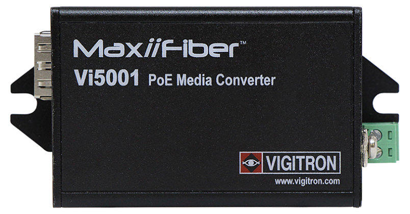 PoE給電対応小型光メディアコンバータ MaxiiFiber Vi5001 | ハイテクインター