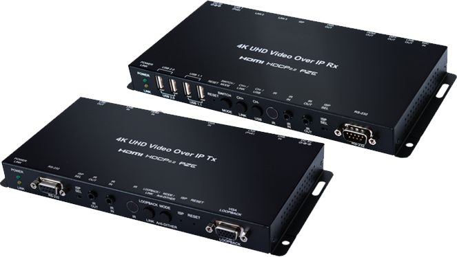 KVM機能搭載 4K対応 超低遅延 HDMIエクステンダ HHE-200T/R | ハイテク