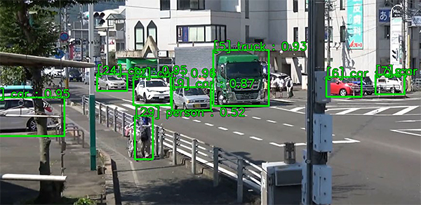 AIによる交通量調査