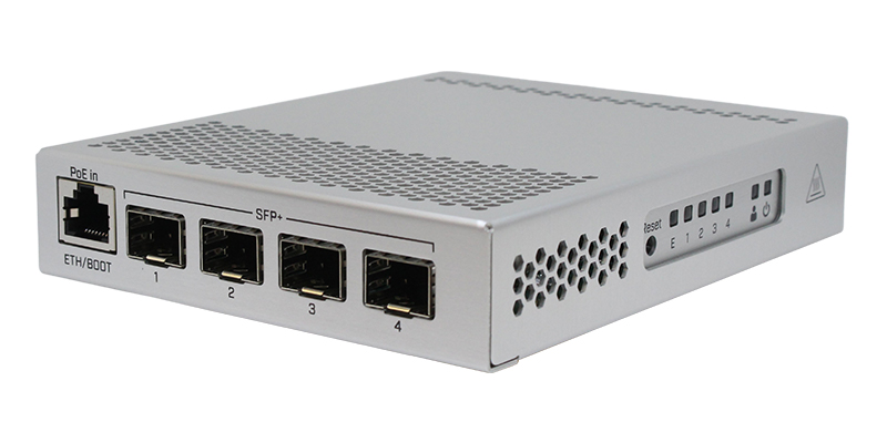 MikroTik 管理機能付き4ポートSFP+イーサネットスイッチ CRS305-1G-4S+ 