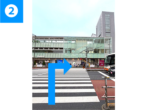 東京本社まで道順