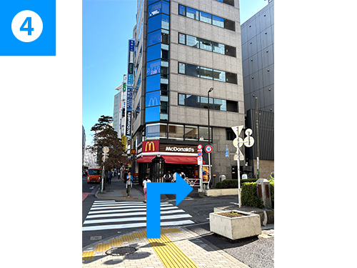 東京本社まで道順