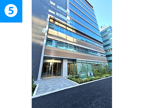 東京本社まで道順