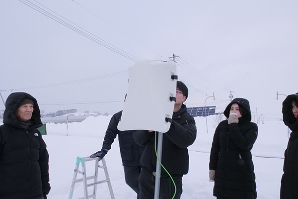 豪雪地域で通信を止めないために!60GHz帯無線cnWave V3000用レドームを北海道で検証しました